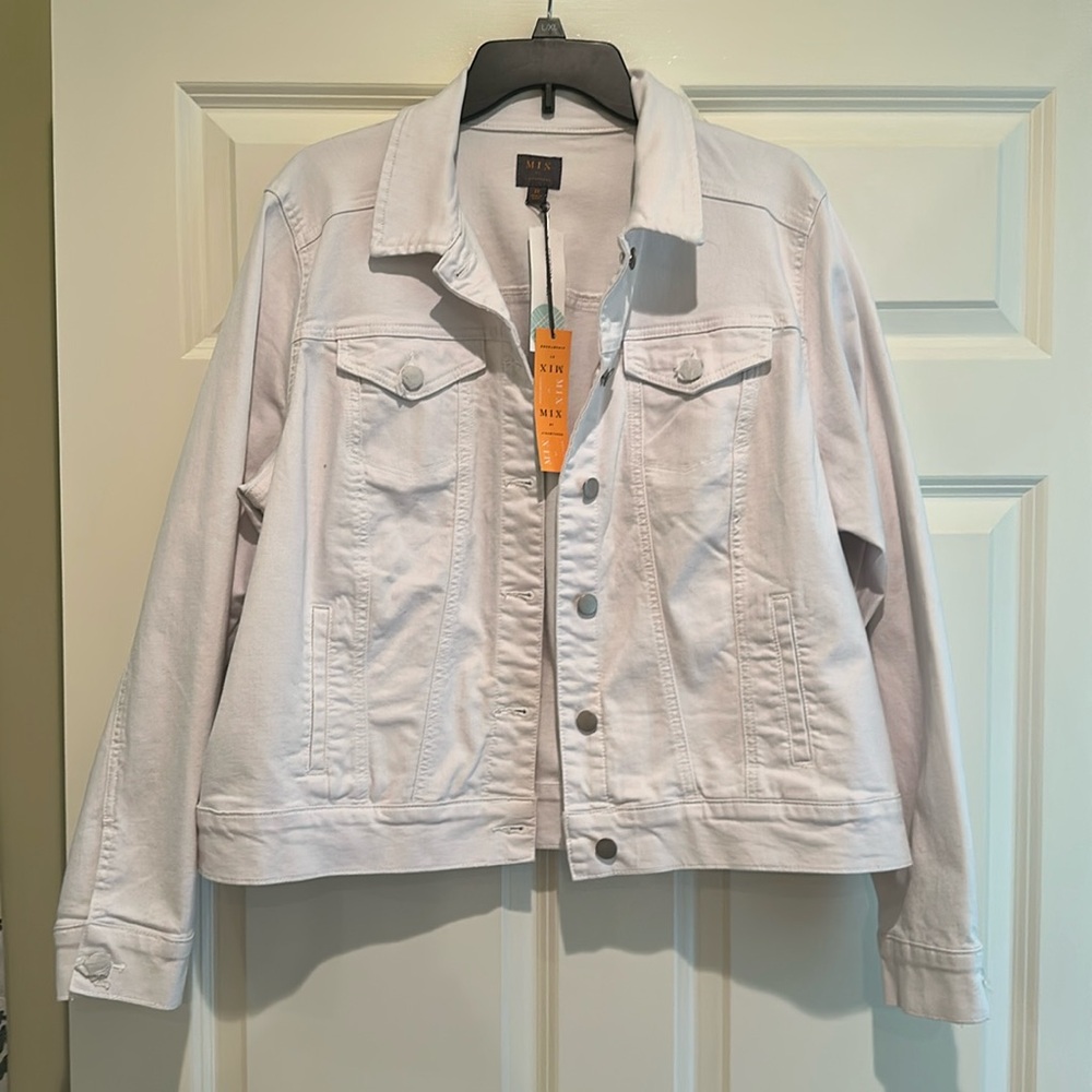 41 Hawthorn Women's white Jacket Sz 2X